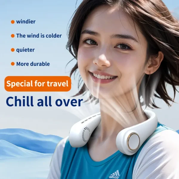 Wearable Cooling Neck Fan - Image 2
