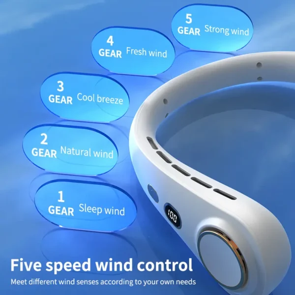 Wearable Cooling Neck Fan - Image 3