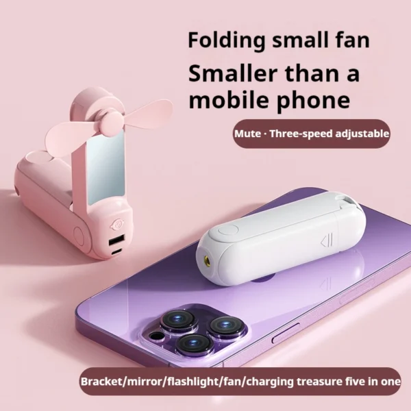 5 in 1 Portable Handheld Fan - Image 4