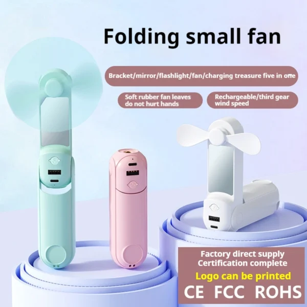 5 in 1 Portable Handheld Fan - Image 6