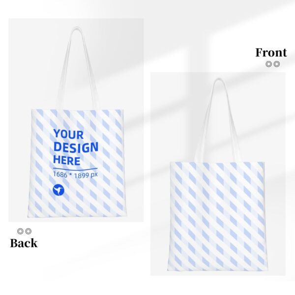 Custom Canvas Shopping Tote Bag - Image 2