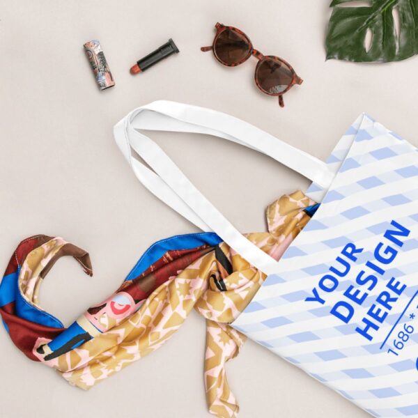 Custom Canvas Shopping Tote Bag - Image 4