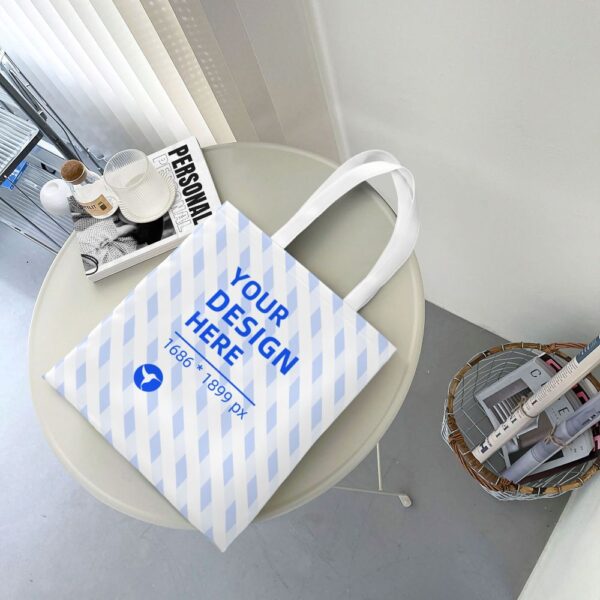 Custom Canvas Shopping Tote Bag - Image 7