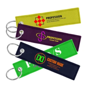 Custom Embroidered Keychain Tag