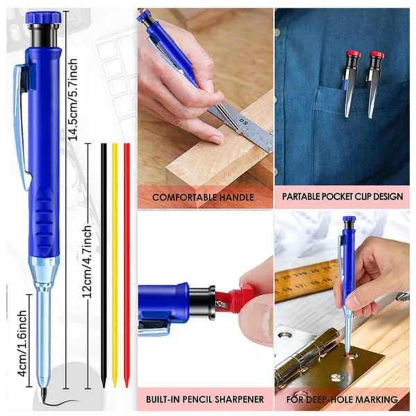 Mechanical Carpenter Pencil With Lead - Image 2
